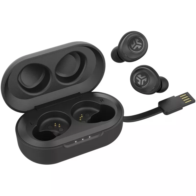 JLab JBuds Air True slúchadlá bezdrôtové in-ear USB Type-A Bluetooth čierna (IEUEBJBUDSAIRRBLK82)