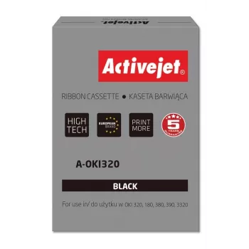 Páska ActiveJet A-OKI320 pre ihličkové tlačiarne nylon 8 mm x 1,6 m, čierna, 3 000 000 znakov, balenie 100