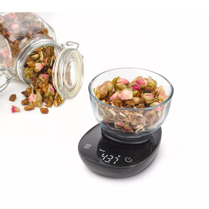 Kuchynská váha Caso FinoCompact 03201 — kapacita 0,5 kg, dielik 1 g, LED displej, nerez/čierna