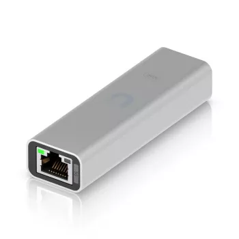 Ubiquiti Plug-and-Play, bezproblémová 5GbE sieťová konektivita cez Ethernet (UACC-ADAPTER-RJ45-USBC-5GE)