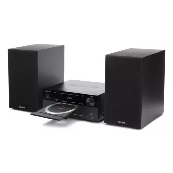 Mikrosystém pre domáce audio Aiwa MSBTU-550 — 50 W RMS, Bluetooth 10 m, FM, LED displej, Cinch, čierna