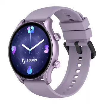 Smartwatch Zeblaze Btalk 3 Plus – 1,39 palca (3,53 cm) IPS 360×360 px, dotykový displej, silikónový náramok, fialová