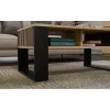 top e shop STOLIK KAWOWY ŁAWA MODERN 2P štíhly Dub Artisan čierne lamely