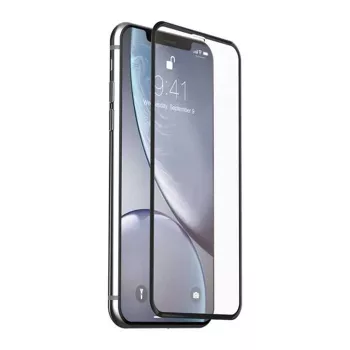 Ochranné sklo na displej z tvrdeného skla Devia Van Entire View pre iPhone XR — antireflexné, čierna