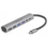 DeLOCK 64232 dokovacia stanica pre notebook s káblom USB 3.2 Gen 1 Type-A Type-C sivá