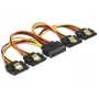 SATA kábel DeLOCK 60156 0,15 m SATA 15-pol 4 x SATA 15-pol viacfarebný