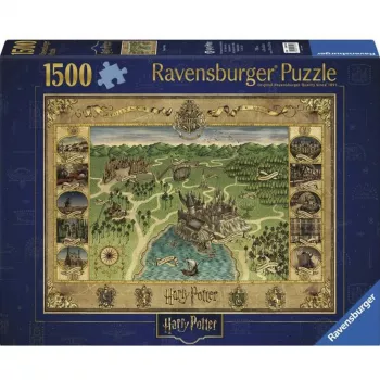 Ravensburger Puzzle Hogwarts mapa 1500 dielov – Ravensburger 1500 dielov
