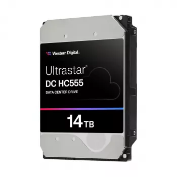 WD Ultrastar DC HC555 – pevný disk – dátové centrum – 14TB – interný – 3,5 (8,9 cm) – SATA 6Gb/s – 7200 rpm – vyrovnávacia pamäť: 512MB (0B48721)