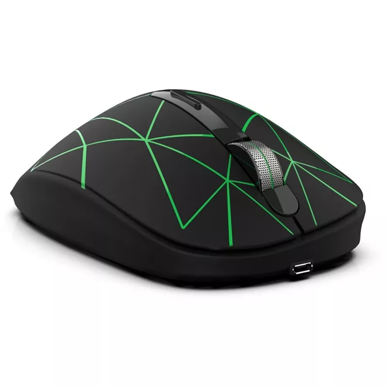 Cian Technology GmbH INCA myš IWM-551 bezdrôtová 1600 DPI batéria USB-C čierna retail - myš - 1 600 dpi