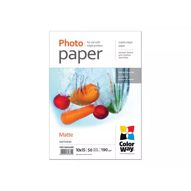 190 g/m² | 10x15 | matný fotopapier