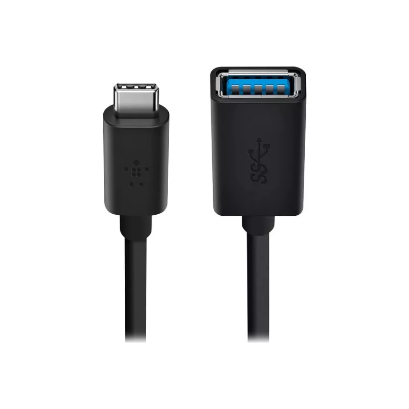Belkin adaptér USB 3.0 z USB-C na USB-A, 5 Gb/s, čierny