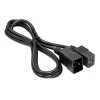 Akyga AK-UP-03 serverový predlžovací kábel IEC C20 na C19, 1,8 m, čierny