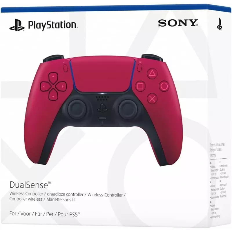 Gamepad Sony DualSense v3 červený — Bluetooth/USB, USB-C, integrovaná batéria, PS5, 160×106×66 mm