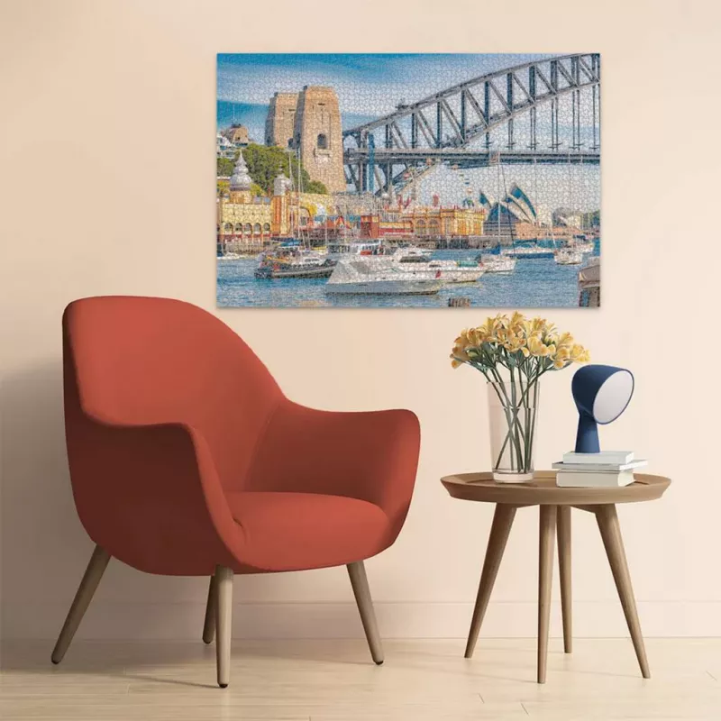 Puzzle Ravensburger Secret Sydney 3000 dielikov – panoramatický mestský motív 3000 dielikov