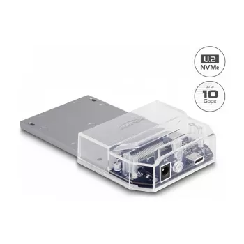 DeLOCK USB Type-C dokovacia stanica pre 1 x U.2 SSD čierna