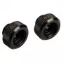 Adaptér G1/4 palca vonkajší závit na 14 mm hardtube, BitsPower Touchaqua TA-FH14-GB, balenie 2 ks, čierny