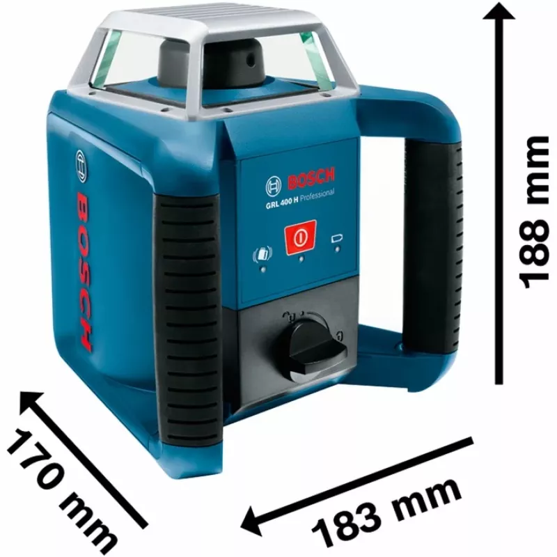 Bosch GRL 400 H Professional rotačný laser 400 m 635 nm (< 1 mW)