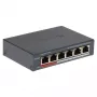 Sieťový switch Hikvision DS-3E0106P-E/M(B) — 6-portový PoE Ethernet switch