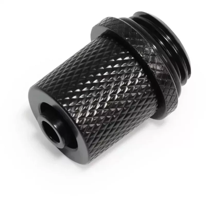 Alphacool 17643 konektor mosadz čierny 17 mm × 17 mm × 21 mm