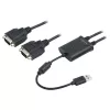 USB 2.0 na 2x sériový adaptér