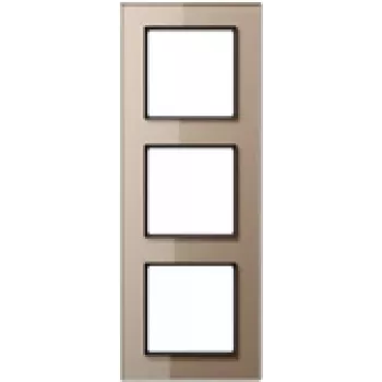 Jung AC 583 GL CH šampanské sklo kryt rámu, sklo, 84×226 mm