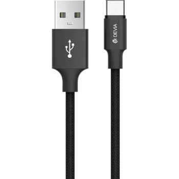 USB Micro kábel Devia Pheez Series 5V 2,4A 1m červený