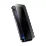 Tvrdené ochranné sklo súkromia Crong pre iPhone 14/13/13 Pro — 3D zakrivený okraj