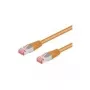 Wentronic Goobay CAT 6 patch kábel, S/FTP (PiMF), oranžový, 3 m - LSZH bez halogénov, meď (93473)