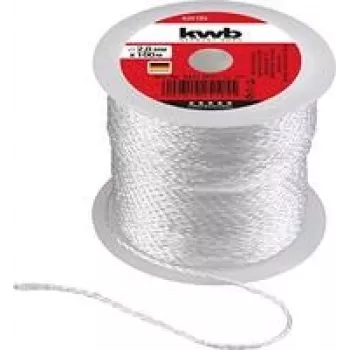 Šnúra KWB 922130 100 m nylon 2 mm biela