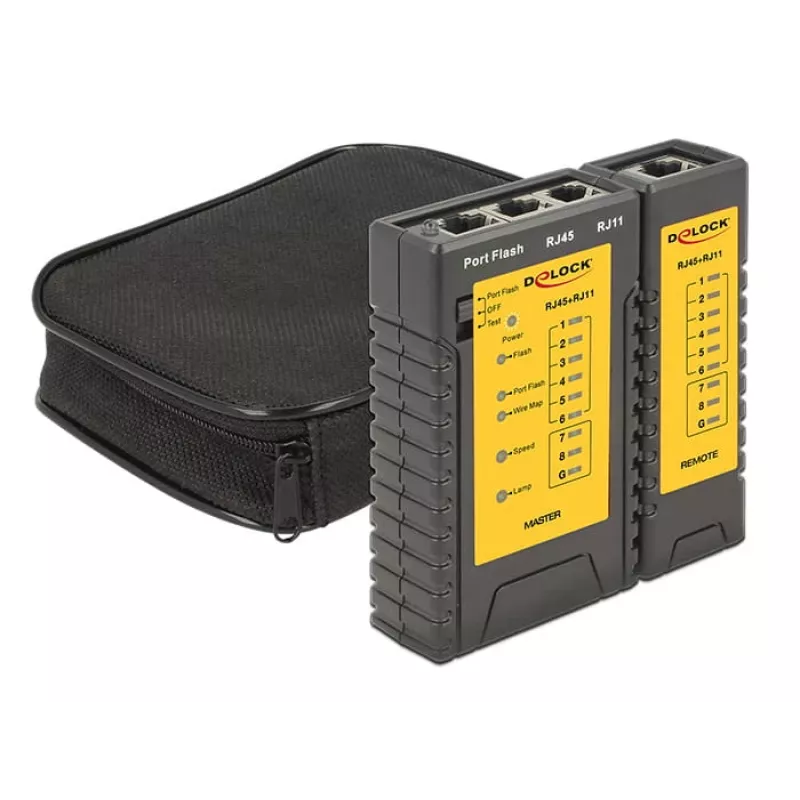 Delock tester káblov + Portfinder - sada sieťového testera (86407)