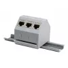 Logilink | DIN lištový adaptér pre 1x RJ45 Keystone modul | MP0053
