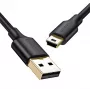USB kábel UGREEN US132 Mini-USB 1 m — čierny, 480 Mbit/s, rýchle nabíjanie