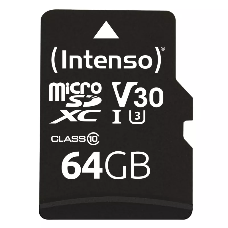 Pamäťová karta Intenso 64 GB MicroSDXC UHS-I Class 10 3433490