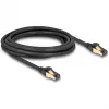 DeLOCK RJ45 sieťový kábel Cat.6A konektor samec-konektor samec S/FTP čierny 3 m