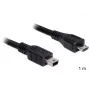 USB kábel DeLOCK 83177 1m Micro-USB B Mini-USB B čierny