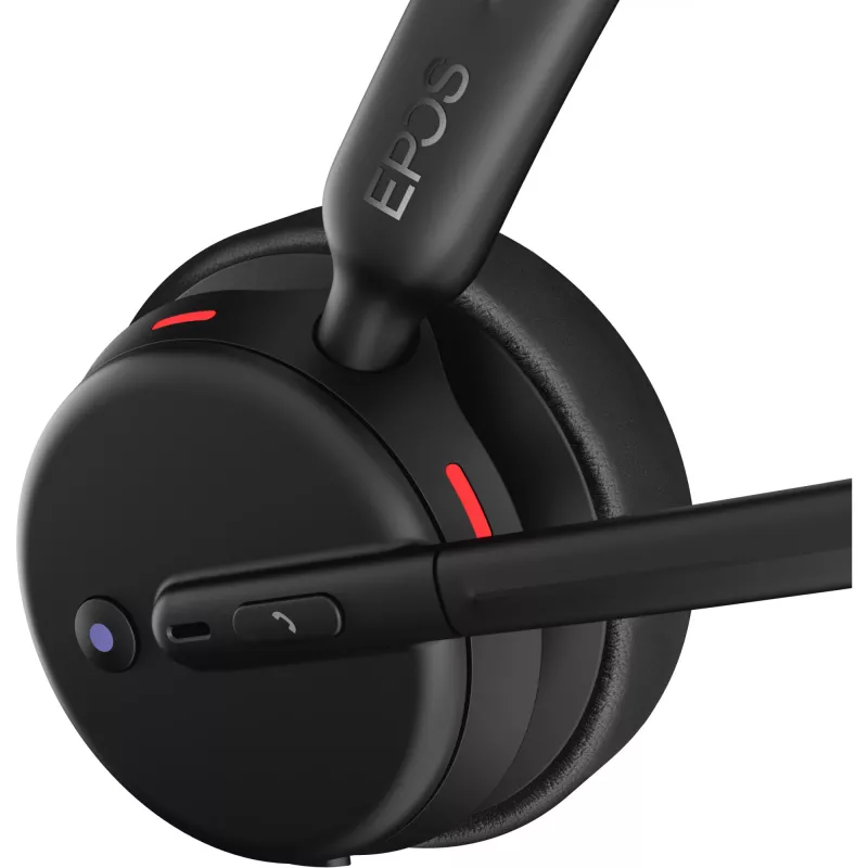 Epos Impact 500, binaurálny (obojstranný) headset, Bluetooth ANC, MS Teams certifikovaný, vrátane USB-C dongle s USB-A adaptérom