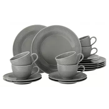 Porcelánová kávová súprava SELECT Beat Color Glaze pre 6 osôb, biela