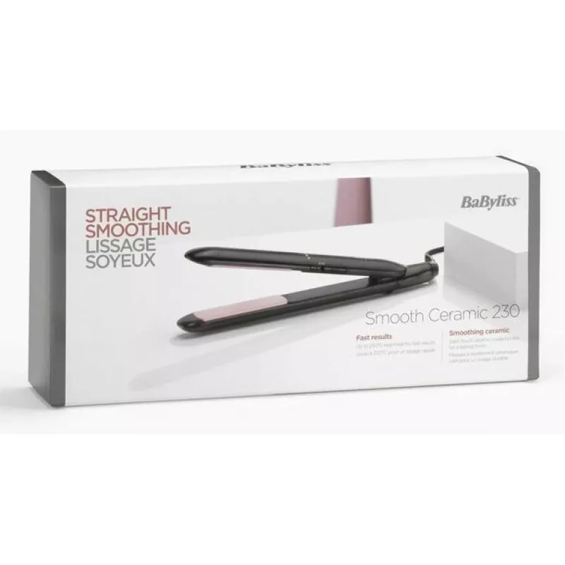 BaByliss Smooth Ceramic 230 ST241E žehlička na vlasy, čierna