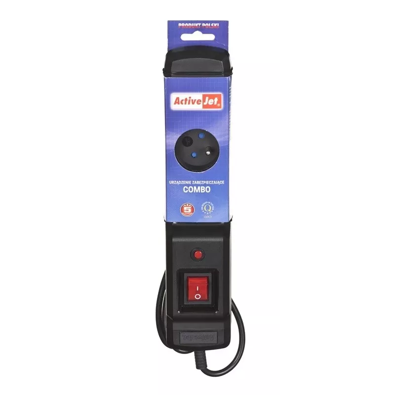 Activejet COMBO-IEC-3G/1.5M predlžovacia zásuvka s káblom