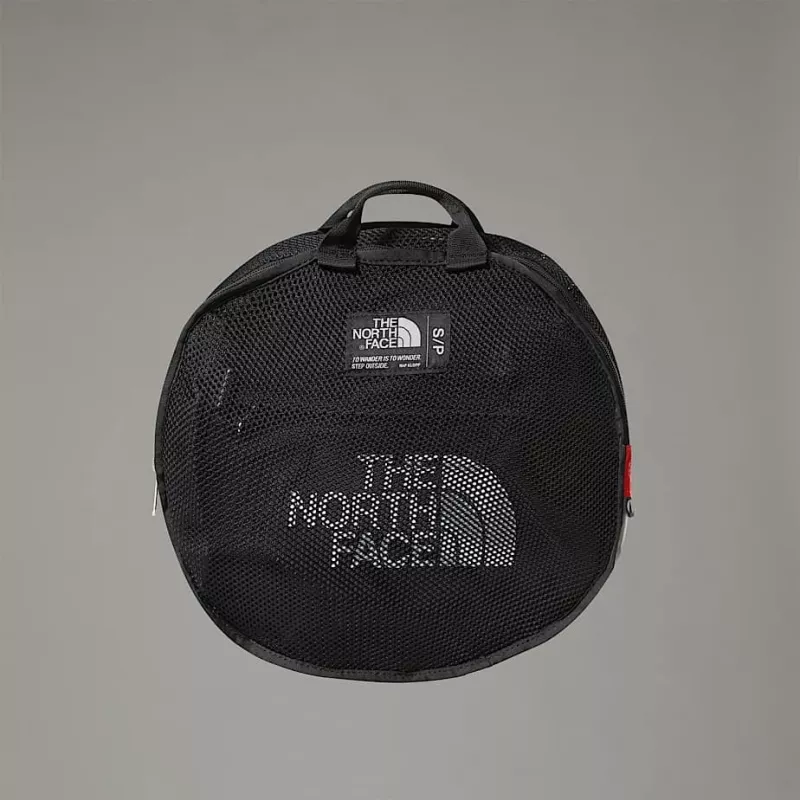 Duffel bag The North Face Base Camp S — 50 L, nylon/polyester, čierna/biela
