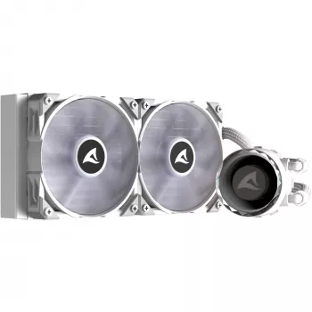 S80 RGB White AIO 240mm, kvapalinové chladenie biele