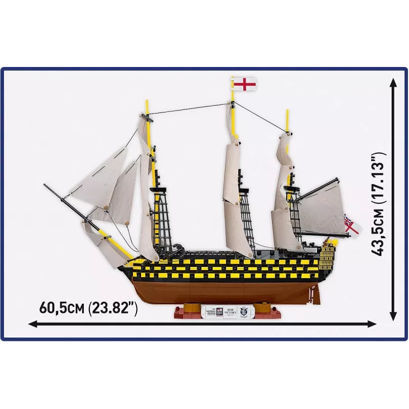 Stavebnica Cobi HMS Victory — 2 517 dielov, detailný historický model plachetnice