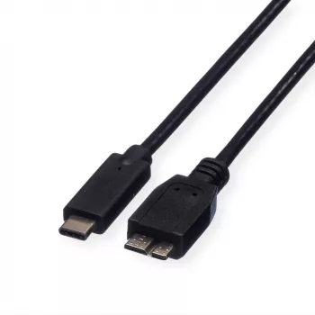 ROLINE - USB kábel - Micro-USB 3.0 Type-B (M) na USB Type-C (M) - 1 m - čierny (11.02.9006)