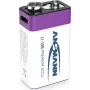Ansmann ANS 1315-0005 - Li-Ion batéria 9V blok 340 mAh 9 V balenie 1 ks - nabíjateľná batéria