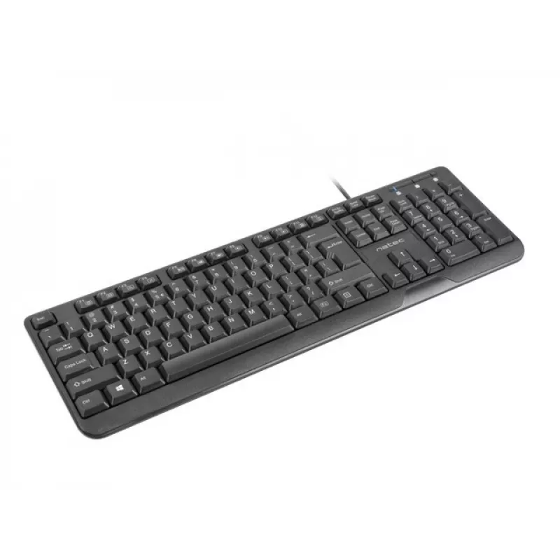 NATEC KLÁVESNICA TROUT SLIM USB, US-LAYOUT, ČIERNA