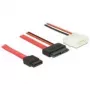 SATA kábel DeLOCK 84791 0,7 m SATA 13-pin SATA 7-pin + Molex