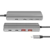 LogiLink USB 3.2 Gen2 hub 7+1-port 2x USB-A 5x USB-C PD 100W hliník