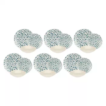 Jedálenská súprava pre 6 osôb Rose&Tulipani R18420TA18 dizajn Sea Stones, 18-dielna