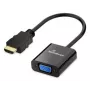 MEDIARANGE HDMI na VGA HD15 video konvertor 20 cm čierny - konvertor - HDMI (MRCS231)