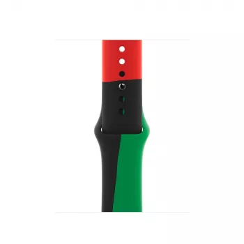 Remienok Apple 40mm čierny Unity Sport Band M/L čierny zelený červený